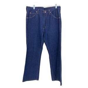 Vintage Roebuck Jeans Mens 34 X 29 Dark Wash Denim Bootcut 100% Cotton